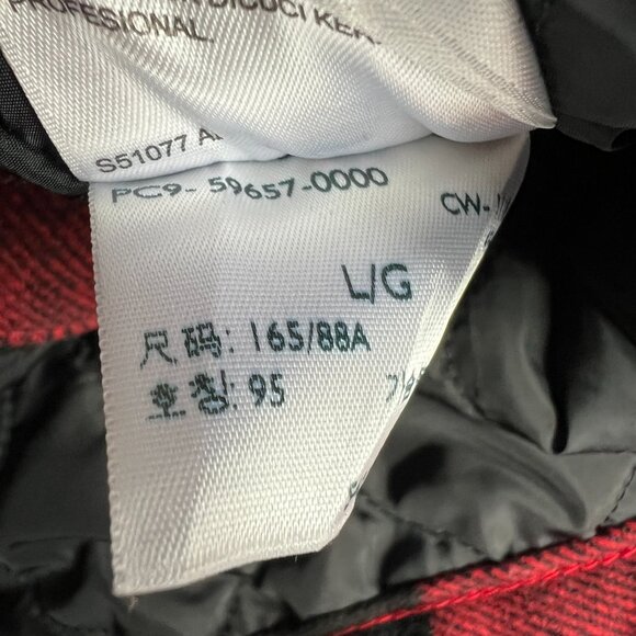 Levis Jacket Youth Large Red Buffalo Plaid Snap Button Sherpa Collar Long Sleeve - Picture 11 of 16